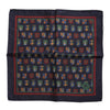 Dolce & Gabbana Multicolor Medals Square Foulard Scarf