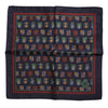 Dolce & Gabbana Multicolor Medals Square Foulard Scarf