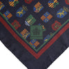 Dolce & Gabbana Multicolor Medals Square Foulard Scarf