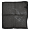 Dolce & Gabbana Black Patterned Cotton Square Foulard Scarf