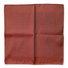 Dolce & Gabbana Orange Silk Square Men Foulard Scarf