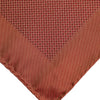 Dolce & Gabbana Orange Silk Square Men Foulard Scarf