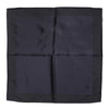 Dolce & Gabbana Dark Blue Silk Square Men Foulard Scarf