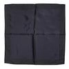Dolce & Gabbana Dark Blue Silk Square Men Foulard Scarf