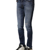 Dolce &amp; Gabbana Blaue Slim Fit-Jeans aus gewaschener Baumwolle für Herren