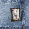 Dolce & Gabbana Blue Washed Cotton Skinny Men Denim Jeans