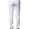 Dolce & Gabbana White Cotton Skinny Men Denim Jeans