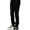 Dolce & Gabbana Black Cotton Stretch Skinny Men Denim Jeans