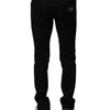 Dolce & Gabbana Black Cotton Stretch Skinny Men Denim Jeans