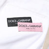 Dolce & Gabbana White Cotton Straight Logo Men Pants