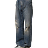 Dolce & Gabbana Blue Cotton Tattered Men Denim Jeans