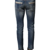 Dolce & Gabbana Blue Washed Cotton Slim Fit Men Denim Jeans