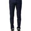 Dolce & Gabbana Blue Cotton Stretch Skinny Men Denim Jeans