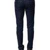 Dolce & Gabbana Blue Cotton Stretch Skinny Men Denim Jeans