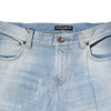 Dolce & Gabbana Light Blue Washed Straight Fit Denim Jeans