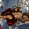 Dolce & Gabbana Blue Cotton Rhinestone Embellish Denim Jeans