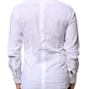 Dolce & Gabbana White Cotton GOLD Long Sleeves Dress Shirt