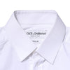 Dolce & Gabbana White Cotton GOLD Long Sleeves Dress Shirt