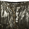 Dolce & Gabbana Gold Sequin Polyester Embellished Bermuda Shorts