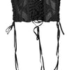 Dolce & Gabbana Black Cotton Waist LaceUp Strap Corset Belt