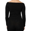 Dolce & Gabbana Black Viscose Long Sleeve Pullover Blouse Top