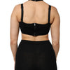 Dolce & Gabbana Black Cropped Viscose Halter Bustier Top