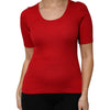 Dolce & Gabbana Red Round Neck Short Sleeves Pullover Top
