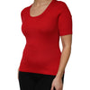 Dolce & Gabbana Red Round Neck Short Sleeves Pullover Top