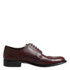 Dolce & Gabbana Brown Leather Lace Up Derby Dress Shoes