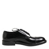 Dolce & Gabbana Black Leather Dress Lace Up Men Formal Shoes