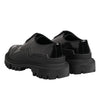 Dolce & Gabbana Black Patent Leather Trekking Derby Shoes