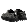Dolce & Gabbana Black White Calfskin Chunky Derby Shoes