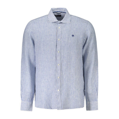 North Sails Blu Linen Men Shirt
