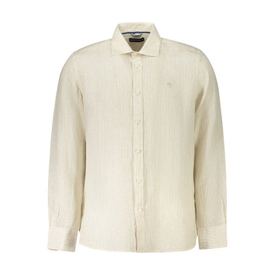 North Sails Beige Linen Men Shirt