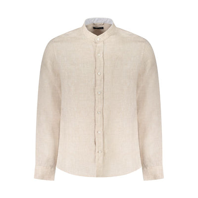 North Sails Beige Linen Men Shirt