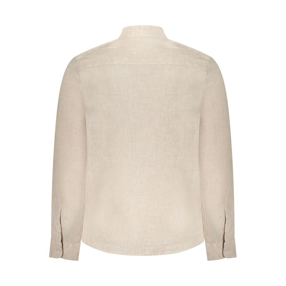 North Sails Beige Linen Men Shirt