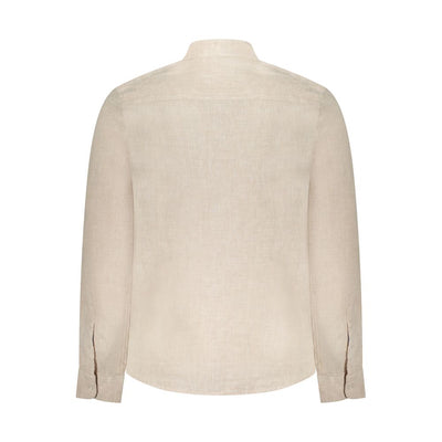 North Sails Beige Linen Men Shirt