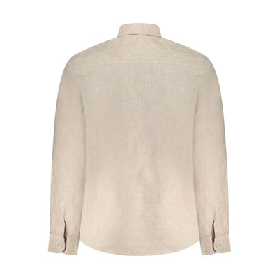 North Sails Beige Linen Men Shirt