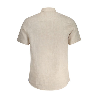 North Sails Beige Linen Mens Shirt