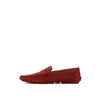 Bally Bordeaux Leather Moccassin