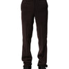 BENCIVENGA Dark Brown Mid Waist Dress Formal Pants