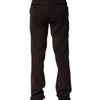BENCIVENGA Dark Brown Mid Waist Dress Formal Pants