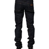 Dolce & Gabbana Black Cotton Skinny Denim Men Jeans