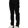 Dolce & Gabbana Black Cotton Skinny Denim Jeans