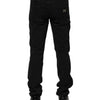 Dolce & Gabbana Black Cotton Skinny Men Denim Jeans