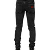 Dolce & Gabbana Black Cotton Skinny Men Denim Jeans