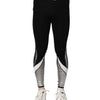 Dolce & Gabbana Black Silver Nylon Skinny Men Leggings Pants
