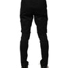 Dolce & Gabbana Black Nylon Skinny Men Jogger Pants