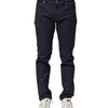 Dolce & Gabbana Dark Blue Cotton Skinny Denim Jeans