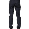 Dolce & Gabbana Dark Blue Cotton Skinny Denim Jeans